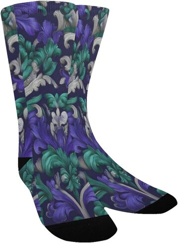 جوارب ليلية منسوجة باللون الأرجواني للمشي لمسافات طويلة - جوارب شتوية سميكة دافئة للأولاد والبنات الصغار للمدرسة، والارتداء اليومي والأنشطة الخارجية in Kuwait