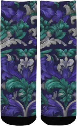 جوارب ليلية منسوجة باللون الأرجواني للمشي لمسافات طويلة - جوارب شتوية سميكة دافئة للأولاد والبنات الصغار للمدرسة، والارتداء اليومي والأنشطة الخارجية in Kuwait