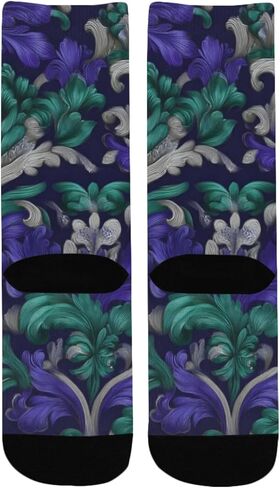 جوارب ليلية منسوجة باللون الأرجواني للمشي لمسافات طويلة - جوارب شتوية سميكة دافئة للأولاد والبنات الصغار للمدرسة، والارتداء اليومي والأنشطة الخارجية in Kuwait