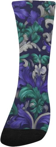 جوارب ليلية منسوجة باللون الأرجواني للمشي لمسافات طويلة - جوارب شتوية سميكة دافئة للأولاد والبنات الصغار للمدرسة، والارتداء اليومي والأنشطة الخارجية in Kuwait