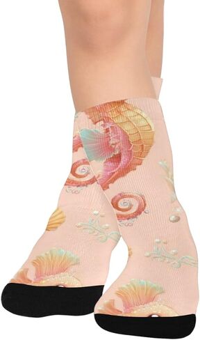 جوارب التنزه سيرًا على الأقدام باللون الوردي الباستيل - جوارب شتوية حرارية سميكة دافئة للأولاد والبنات للمدرسة، والارتداء اليومي والأنشطة الخارجية in Kuwait