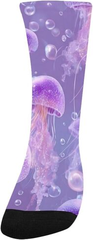 جوارب باستيل قنديل البحر للمشي لمسافات طويلة متوهجة داكنة - جوارب شتوية حرارية سميكة دافئة للأولاد والبنات للمدرسة، والارتداء اليومي والأنشطة الخارجية in Kuwait