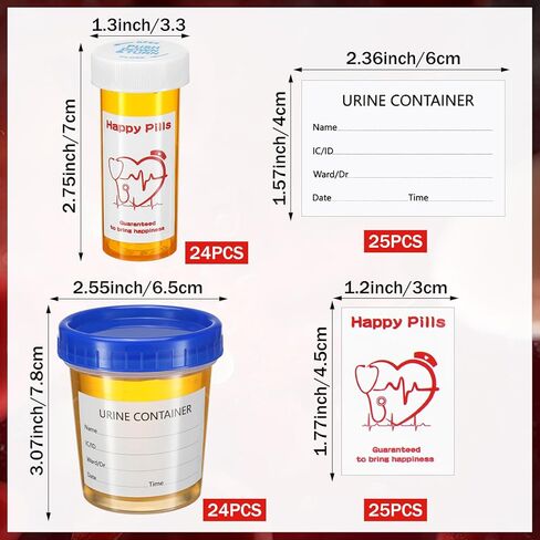 Nursing Graduation Party Supplies Set Iv Blood Bags Urine Cups Plastic Syringe Medicine Bottles with Caps for Nurse Doctors' Day Congrats Grad Party Decorations Serve 25 in Kuwait