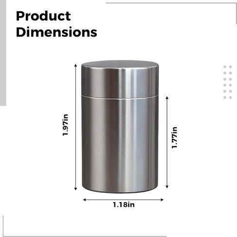 Keychain Dose Box: 20 Ml Waterproof Stainless Steel Case For Travel, Holds Capsules in Saudi Arabia