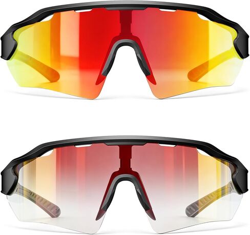 InnerKing Photochromic Cycling Sunglasses for Men Women, Transition Bike Glasses, UV Protection Eyewear for Fishing Running in Saudi Arabia
