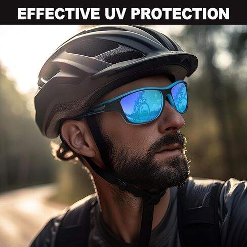 JATEBI 3 Pack Polarized Sports Sunglasses for Men Women Mens Sunglasses Wrap Around UV Protection for Cycling Fishing Driving in Saudi Arabia