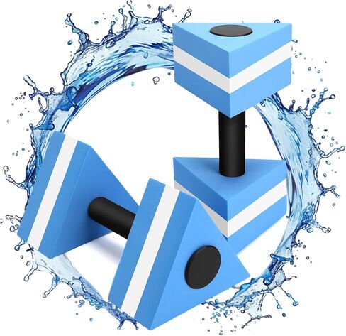 Pool Weights for Water Exercise 2 Pack, Aquatic Dumbbells for Pool Fitness & Water Aerobic Workouts, Dense and Sturdy Water Weights for Pool Exercise and Activities in Kuwait