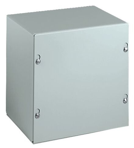 WIEGMANN SC040404NK ANSI 61 رمادي، NEMA 1، غطاء لولبي.، لمسة نهائية من مسحوق الطلاء، 4 × 4 × 4 بوصة (HXWXD)، حامل حائط، فولاذ كربوني in Kuwait