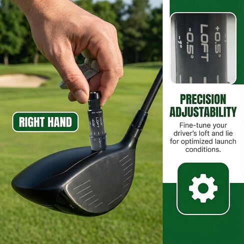 محول كم عمود الجولف لـ Srixon ZX5 ZX7 Z565 Z765 Z785 طرف السائق .335 | قطعة واحدة من عمود المحرك المناسب RH، ومسامير محول الجولف ومحول جولف 36 درجة in Kuwait