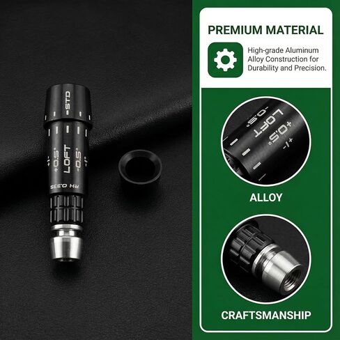 محول كم عمود الجولف لـ Srixon ZX5 ZX7 Z565 Z765 Z785 طرف السائق .335 | قطعة واحدة من عمود المحرك المناسب RH، ومسامير محول الجولف ومحول جولف 36 درجة in Kuwait