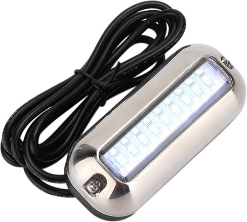 ضوء أزرق 27LED تحت الماء، مصباح رافدة ساطع 74LM مع غلاف من الفولاذ المقاوم للصدأ IP68، لمقطورة مركبة بحرية RV in Kuwait