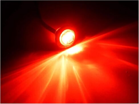 M09300R 3/4 mini Truck Trailer Red 3 LED hot spot Clearance marker Light in Saudi Arabia