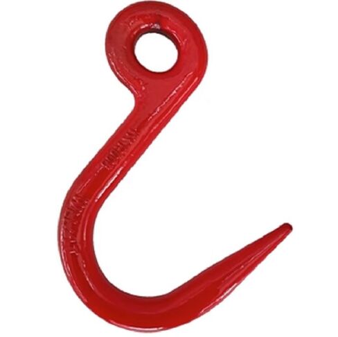 1Ton Clevis Type Eye Steel Pipe Lifting Hook rebar Sharp Pointed Mouth Hook Industrial Grade Lifting Rigging Hardware Forged(Brown) in Saudi Arabia