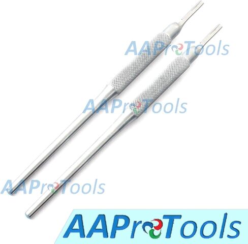 New 2PCS Scalpel Handle #3 Round Pattern Premium German Surgi Crafts Dental Veterinary in Saudi Arabia