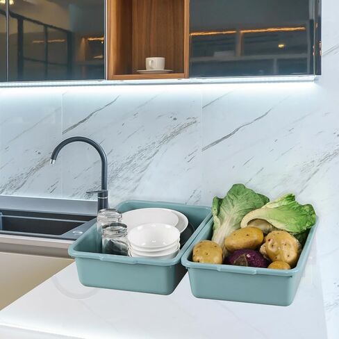 كيدريم 5 عبوات 8 لتر حوض استحمام، أحواض غسيل بلاستيكية، أخضر نعناعي in Kuwait