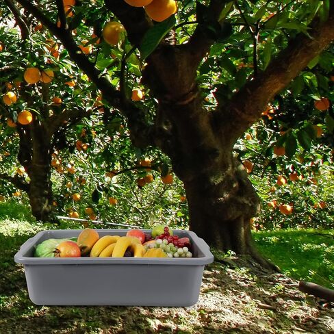 4 عبوات من أحواض الحافلات الكبيرة سعة 32 لترًا، صينية الحافلات التجارية/حوض الأطباق/أحواض الغسيل، باللون الرمادي in Kuwait