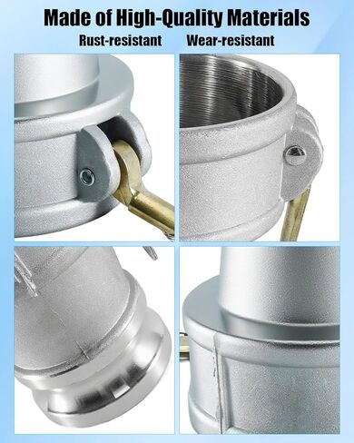 Replace CAM-4030-DA DA4030 Aluminum Camlock 4" Female x 3" Male Reducer Adapter, Camlock Fittings Type DA Groove Reducing Hose Fitting in Kuwait