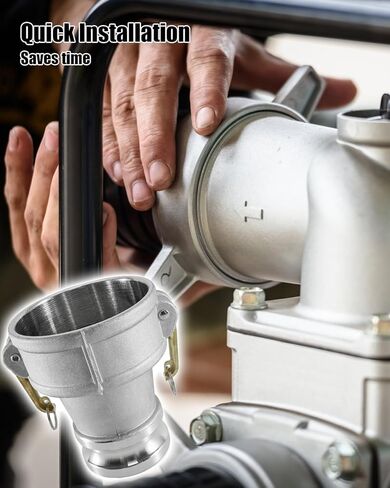 Replace CAM-4030-DA DA4030 Aluminum Camlock 4" Female x 3" Male Reducer Adapter, Camlock Fittings Type DA Groove Reducing Hose Fitting in Kuwait