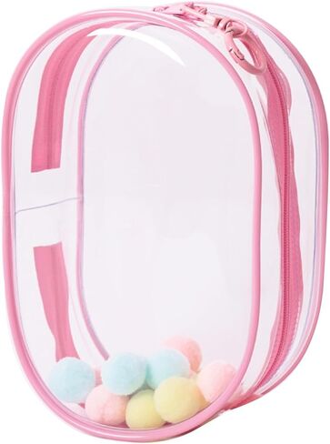 Clear Figure Display Bag with Keychain Blind Box Keychain Display Carrying Case Keychain Pouch Charms for Collectibles in Kuwait