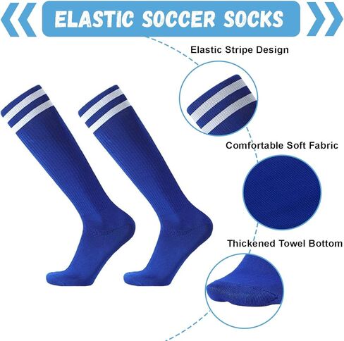 3 أزواج من واقيات وأكمام كرة القدم للشباب، واقيات ساق كرة القدم المقاومة للصدمات للأطفال وجوارب طويلة لكرة القدم، وسادات مرنة لكرة القدم واقيات الساق للفتيات والأولاد من سن 6 إلى 15 عامًا in Kuwait