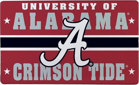 NCAA University of Alabama Indoor Entrance Welcome Mat, 30"x18" Anti-Fatigue Kitchen Mats and Rugs, Non Slip Backing, Waterproof Ergonomic Comfort Mat for Entryway, Office, Dorm, Man Cave in Saudi Arabia