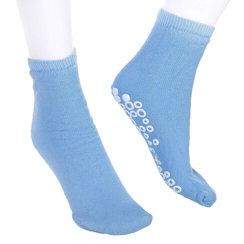 Cardinal Health 58125-BLU Terry in Single Tread Patient Safety Slippers, Blue, Medium in Saudi Arabia