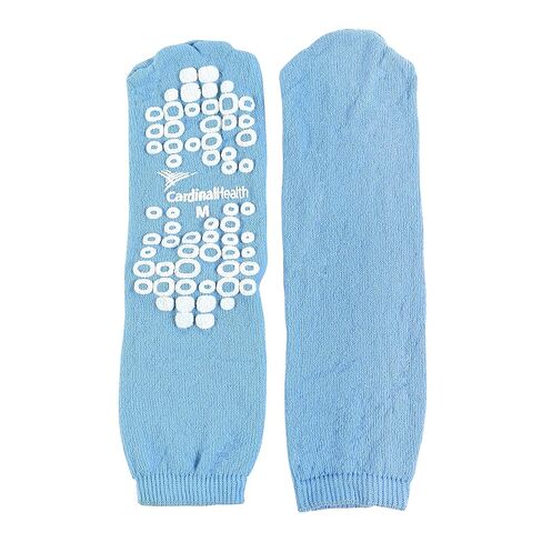 Cardinal Health 58125-BLU Terry in Single Tread Patient Safety Slippers, Blue, Medium in Saudi Arabia