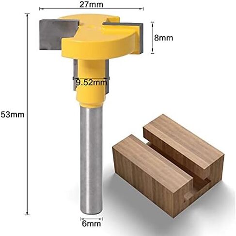 T-slot Track Slotting Milling Tool, Used for Woodworking Chisel Cutting Tools, T-shaped in Saudi Arabia