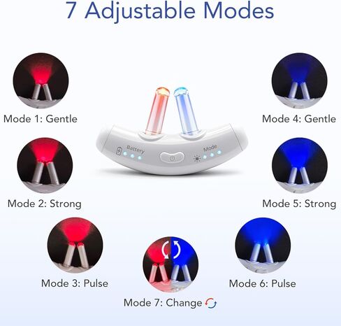 Red Light & Blue Light Therapy for Nose – LED Nasal Device for Dry Nose & Sinus Comfort, USB-Rechargeable Light Therapy with Charging Case in Saudi Arabia