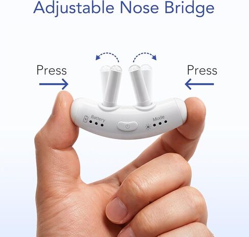 Red Light & Blue Light Therapy for Nose – LED Nasal Device for Dry Nose & Sinus Comfort, USB-Rechargeable Light Therapy with Charging Case in Saudi Arabia