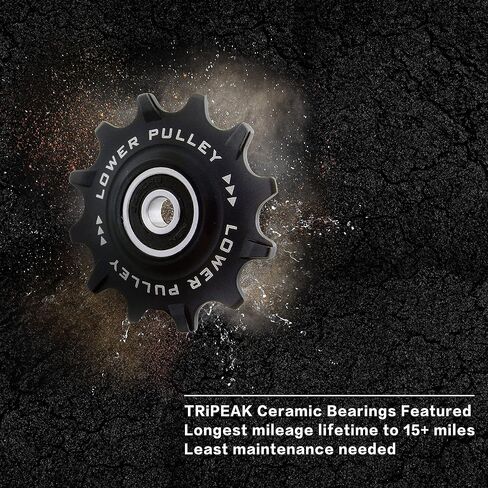 11T SRAM/Shimano Ceramic Hybrid Bearing Jockey Wheel Pulley Set for SRAM 10/11Speed Road/MTB, Shimano 10/11 Speed Road/MTB Cyclocross Gravel Rear Derailleur in Kuwait