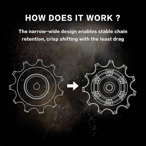 11T SRAM/Shimano Ceramic Hybrid Bearing Jockey Wheel Pulley Set for SRAM 10/11Speed Road/MTB, Shimano 10/11 Speed Road/MTB Cyclocross Gravel Rear Derailleur in Kuwait