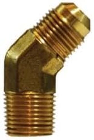 10448 كوع 45 درجة، 1/4 بوصة ذكر متوهج × 1/8 بوصة ذكر NPTF، نحاس (4 عبوات) in Kuwait