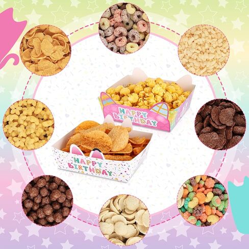 24Pcs Cartoon Cat Doll House Paper Food Serving Tray Party Favors Food Tray Doll Theme Cartoon Paper Trays for Kids Birthday Party Decorations Favors Supplies in Saudi Arabia