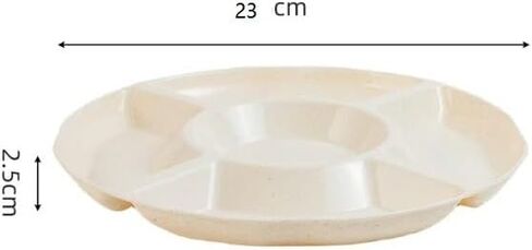 2 Pack Plastic Serving Trays for Party - Party Trays for Serving Food - 12 Inch Trays and Platters - Veggie Tray Platter/Divided Serving Tray in Kuwait