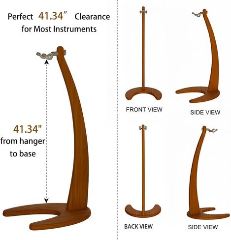 Guitar Stand,Acoustic Guitar Stand,Solid Wooden Guitar Stand,Freestanding Wooden Guitar Mount,Guitar Holder, Handcrafted Floor Stand for Guitar/electric guitar/Bass/Banjo/Mandolin/violin - Art-Grade in Saudi Arabia