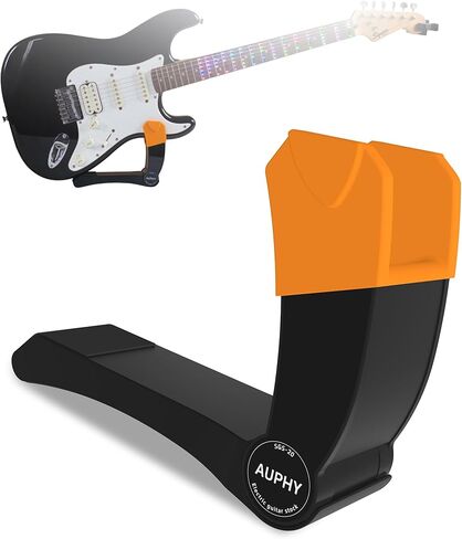 Adjustable Electric Guitar Leg Support with One-Touch Angle Control & Built-in Pick Holder,Comfortable and Portable Guitar Stand,Black in Kuwait