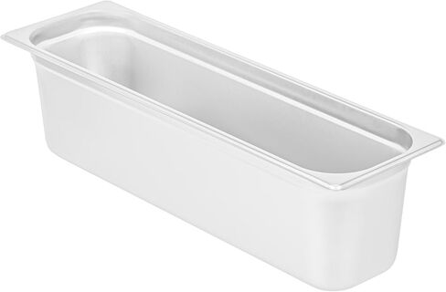 Restaurantware Long Hotel Pan 1 Count 1/2 Size Anti-Jam 2.5â€ Deep Freezable 24 Gauge Stainless Steel Steam Pan - Lid Sold Separately, for Use in Commercial Kitchens, and Catering Events in Saudi Arabia