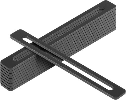 10 Pack 8" x 1" Steel Slotted Flat Mending Plate, 3/8" Slot Hole Adjustable Metal Plate, 5/32" Thick in Kuwait