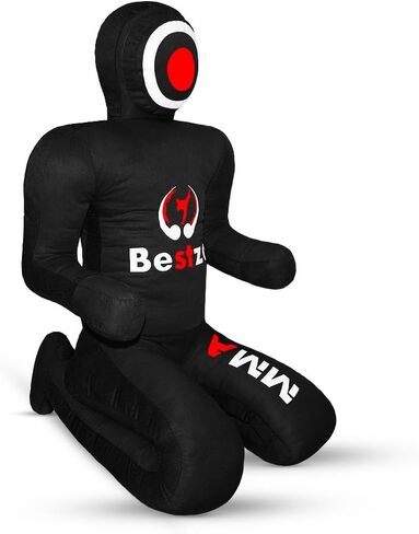 دمية MMA - دمية جيو جيتسو البرازيلية للمصارعة BJJ، دمية رمي كيس الجودو للكاراتيه وتدريب الملاكمة باللون الأسود غير مملوءة in Kuwait