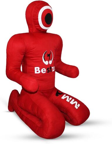 MMA Grappling Dummy- Brazilian Jiu Jitsu Dummy Wrestling Grappling BJJ Dummy, Judo Punching Bag Throwing Dummy for Karate, Boxing Training Red-UNFILLED in Saudi Arabia