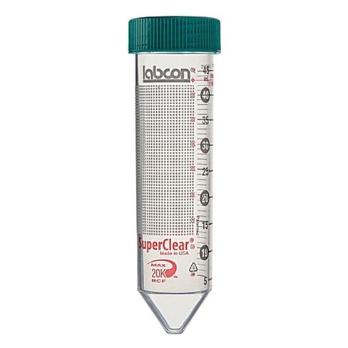 Labcon 3191-335-028-9، أنبوب طرد مركزي فائق الوضوح، 25 لكل رف قابل لإعادة الاستخدام، معقم، سعة 50 مل، عبوة من 500 قطعة in Saudi Arabia