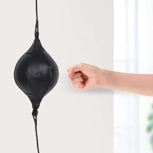 Double End Speed Punching Ball Pu Boxing Reaction Ball with Pump, Needle, and Hook Set for Home Boxing Training and Speed Coordination in Saudi Arabia
