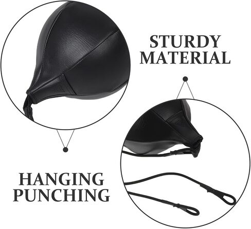 GARVALON Boxing Reaction Ball Double End Speed Punching Ball Pu Material with Pull Rope and Accessories Set for Reflex and Coordination Training at Home in Kuwait