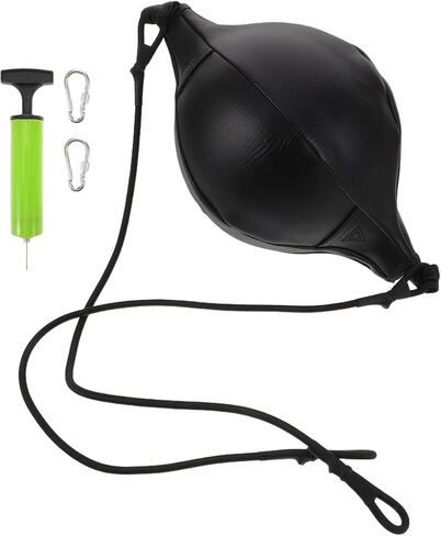حقيبة تدريب معلقة من مادة البولي يوريثان للملاكمة ذات طرفين من PRETYZOOM مع حبل، مضخة، كرة اللكم لرد فعل خطاف الإبرة للتنسيق بين اليد والعين وتخفيف التوتر في تدريبات الملاكمة المنزلية in Saudi Arabia