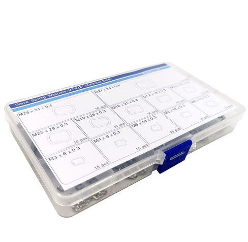 طقم غسالات ويف سبرينج M3-M27، 145 قطعة، ستانلس ستيل in Kuwait