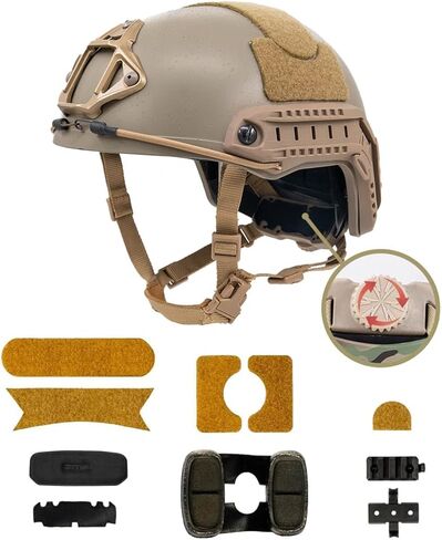 خوذة معالجة سريعة بالرمل السطحي مقاس 7 مم من Fast MT سميكة وثقيلة | التكتيكية | الادسنس in Kuwait