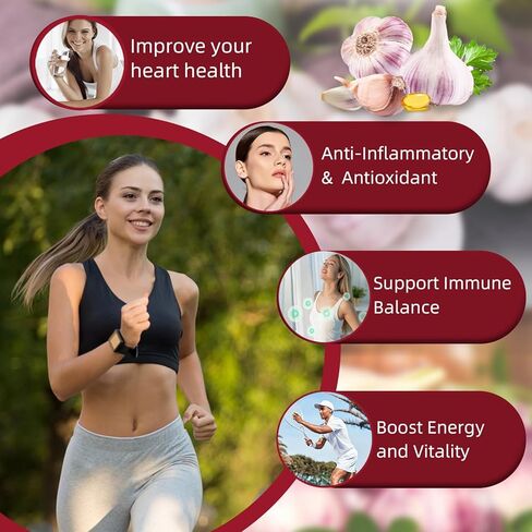 Aged Garlic Extract – 9000mg Odorless 2 Years Organic Aged Garlic Supplements with Elderberry, Vitamin E & Zinc for Heart & Immune Support, Potent Antioxidant Supplements, Vegetarian, 300 Softgels in Saudi Arabia