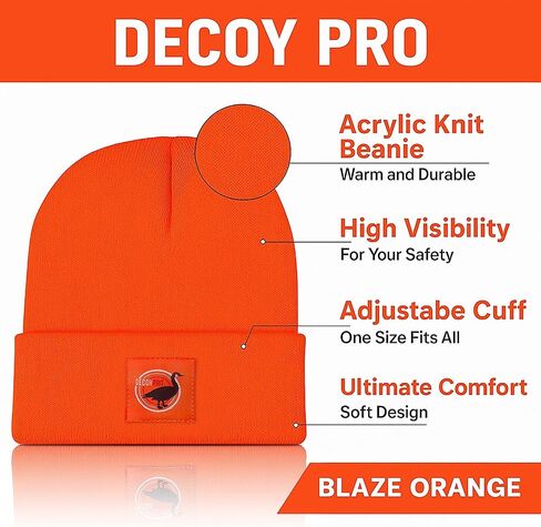 قبعة الصيد DecoyPro Blaze Orange in Kuwait