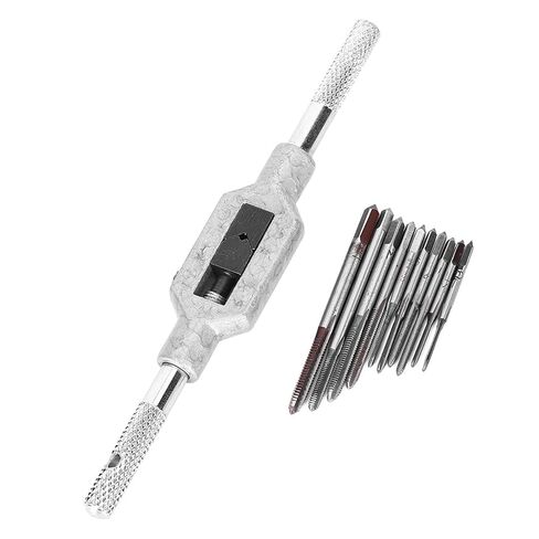 11Pcs Mini Screw Tap Set, Tapping Tool Screw Machine Accessory M1-M3.5 in Saudi Arabia